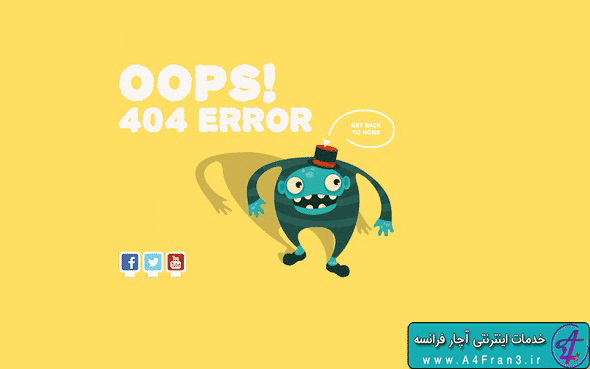 دانلود قالب HTML خطا Four Animated 404 Pages