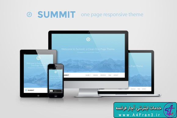 دانلود قالب HTML تک صفحه ای Summit