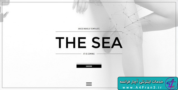 دانلود قالب HTML در دست طراحی The Sea