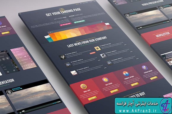 دانلود قالب HTML سایت Colorful Style Landing Page Template