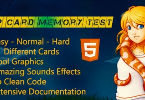 دانلود سورس بازی Flip Card Memory Test - HTML5 Game