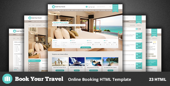 دانلود قالب HTML سایت Book Your Travel