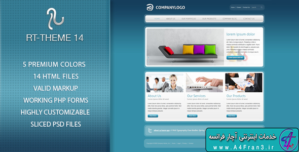 دانلود قالب HTML سایت RT-Theme 14