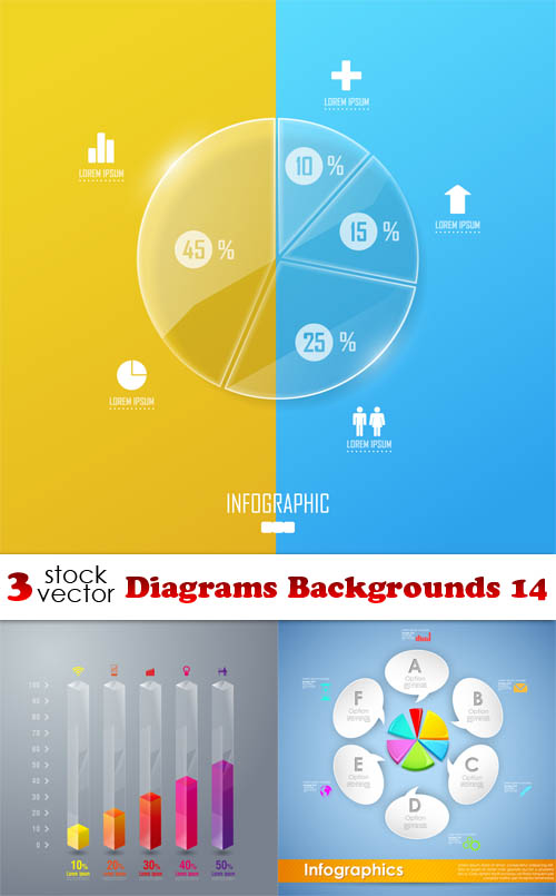 دانلود مجموعه وکتور پس زمینه دیاگرام 14