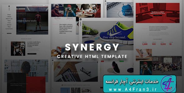 دانلود قالب HTML سایت Synergy