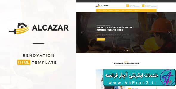 دانلود قالب HTML شرکت ساختمانی Alcazar