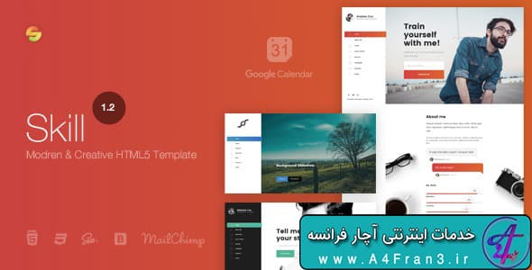دانلود قالب HTML سایت Skill