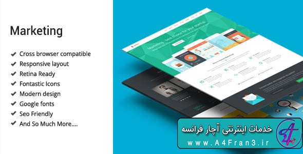 دانلود قالب HTML سایت Marketing