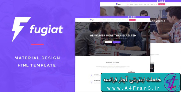 دانلود قالب HTML سایت Fugiat