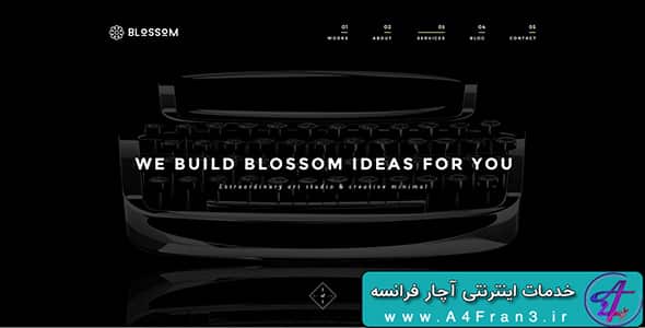 دانلود قالب HTML سایت Blossom