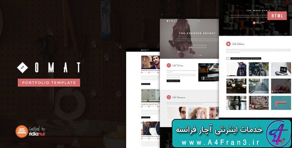دانلود قالب HTML تک صفحه ای Omat