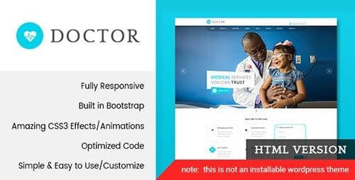 دانلود قالب HTML پزشکی Doctor