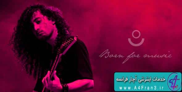 دانلود قالب فتوشاپ سایت موزیک Born for music