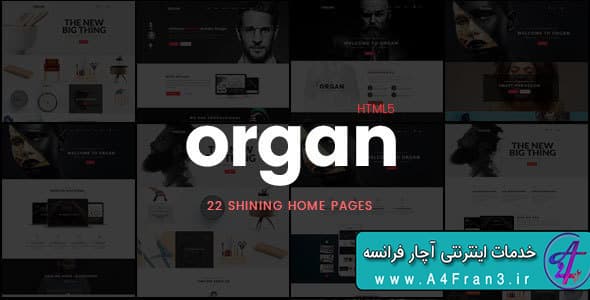 دانلود قالب HTML سایت Organ