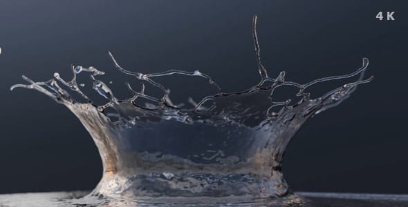 دانلود ویدیو سه بعدی افتادن قطره در آب