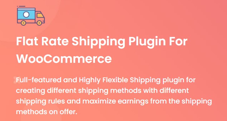 دانلود افزونه وردپرس Flat Rate Shipping For WooCommerce