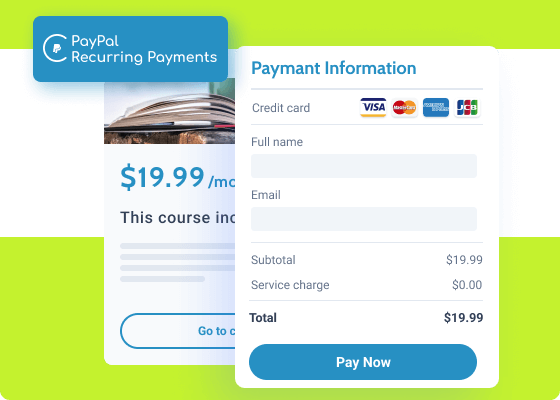 دانلود افزونه وردپرس ادآن PayPal Recurring Payments برای جت فرم بیلدر