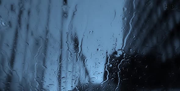 دانلود ویدیو بارش باران روی شیشه