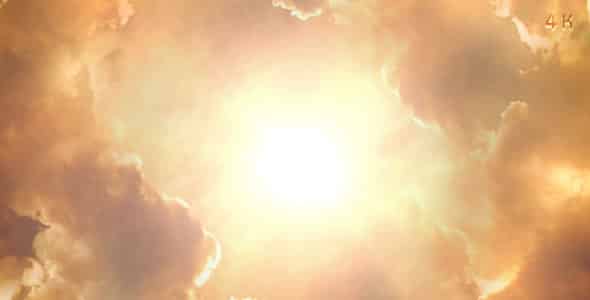 دانلود ویدیو ابرهای آسمان و بازتاب نور خورشید