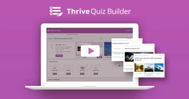دانلود افزونه وردپرس Thrive Quiz Builder
