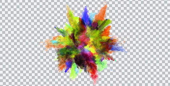 دانلود تصویر PNG انفجار پودر رنگی