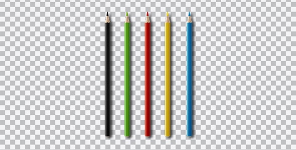 دانلود تصویر PNG انواع مداد رنگی
