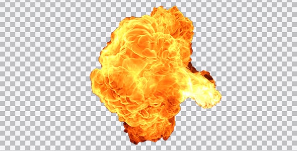 دانلود تصویر PNG انفجار بزرگ و آتش