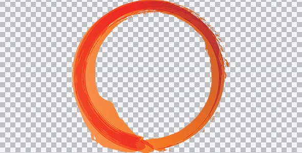 دانلود تصویر PNG براش دایره نارنجی