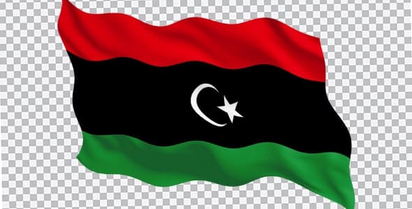 دانلود تصویر PNG پرچم کشور لیبی