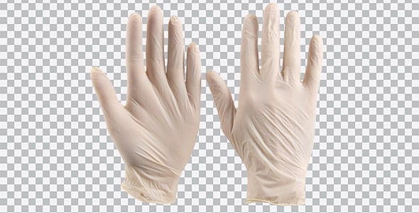دانلود تصویر PNG دستکش طبی یکبار مصرف