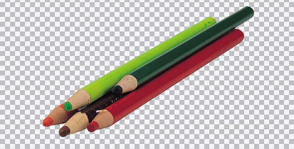 دانلود تصویر PNG نمای جلو مداد رنگی