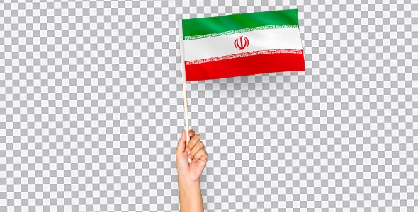 دانلود تصویر PNG دست و نگه داشتن پرچم ایران
