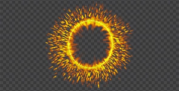 دانلود تصویر PNG انفجار با نور و جرقه