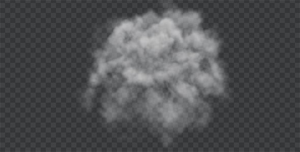 دانلود تصویر PNG ابر و غبار سفید