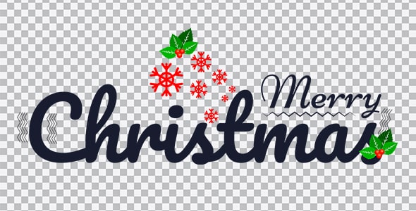 دانلود تصویر PNG متن Merry Christmas