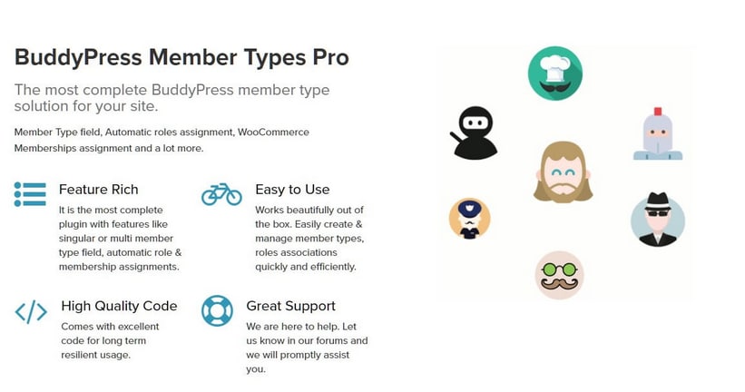  دانلود افزونه وردپرس BuddyPress Member Types Pro