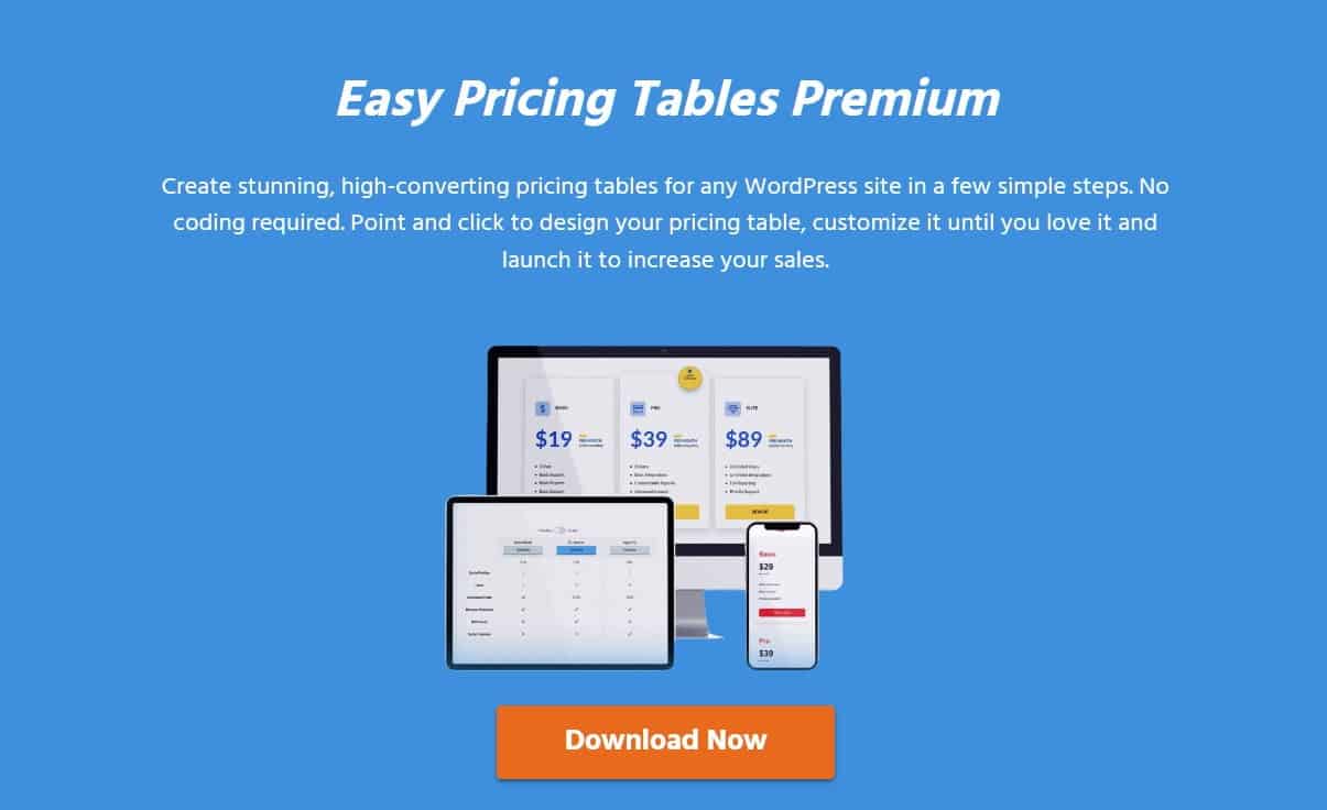 دانلود افزونه وردپرس FatCat Apps Easy Pricing Tables Premium