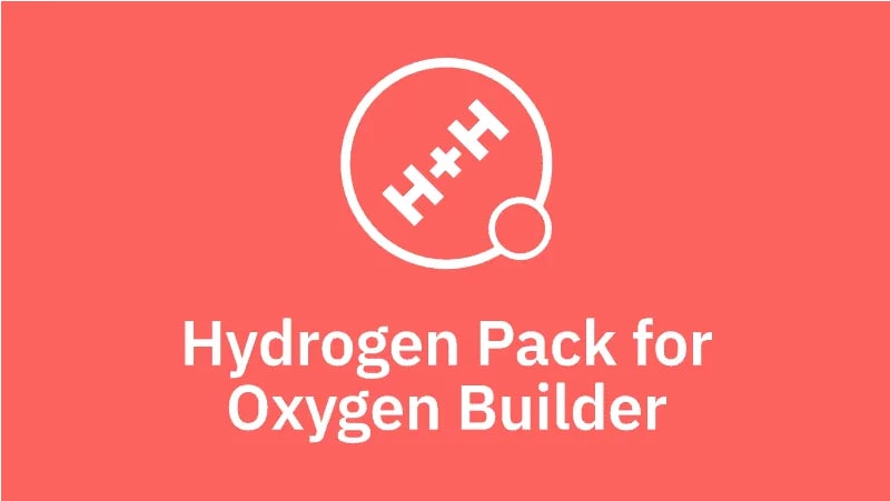 دانلود افزونه وردپرس Hydrogen Pack برای اکسیژن بیلدر